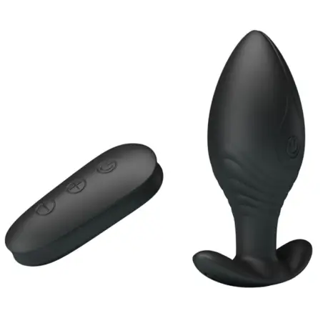 Regina Plug Anal Vibrador Recargable Negro | Pretty Love