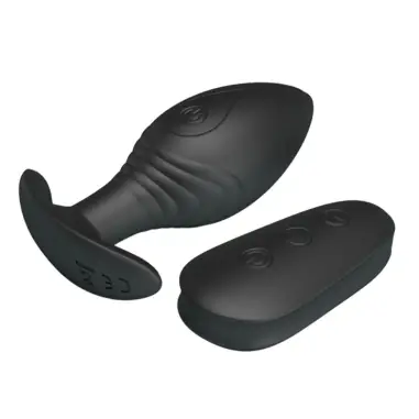 Regina Plug Anal Vibrador Recargable Negro | Pretty Love