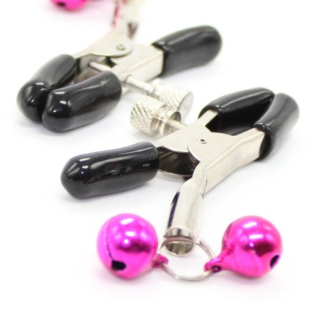OHMAMA FETISH - PINZAS PEZONES CON CASCABEL ROSA OHMAMA FETISH