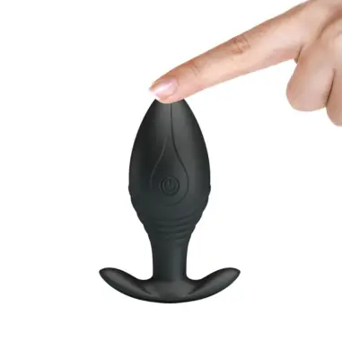 Regina Plug Anal Vibrador Recargable Negro | Pretty Love