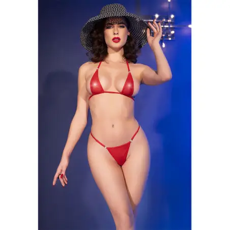 Micro Bikini Rojo S/M - Transparencias | Chilirose