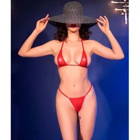 Micro Bikini Rojo S/M - Transparencias | Chilirose