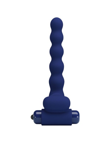 PRETTY LOVE - AJMAL ANILLO VIBRADOR CON PLUG AZUL 
