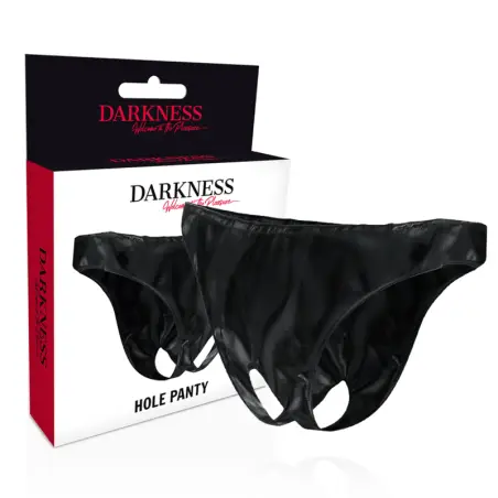 DARKNESS - PANTIES CON ABERTURA UNISEX TALLA ÚNICA