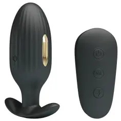 PRETTY LOVE - KELLY PLUG ANAL VIBRADOR RECARGABLE NEGRO 2