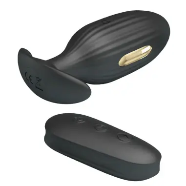 Kelly Plug Anal Vibrador Recargable Negro | Pretty Love