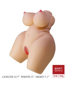 CRAZY BULL - GRACE TORSO FEMENINO REALISTA VAGINA Y ANAL 7.5 KG 2