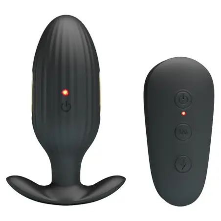 Kelly Plug Anal Vibrador Recargable Negro | Pretty Love