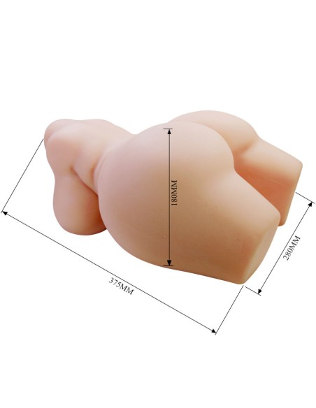 CRAZY BULL - GRACE TORSO FEMENINO REALISTA VAGINA Y ANAL 7.5 KG 