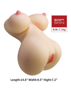 CRAZY BULL - FIONA TORSO FEMENINO REALISTA VAGINA Y ANAL 7.1 KG 2