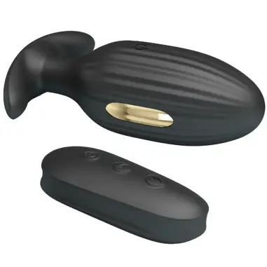 Kelly Plug Anal Vibrador Recargable Negro | Pretty Love