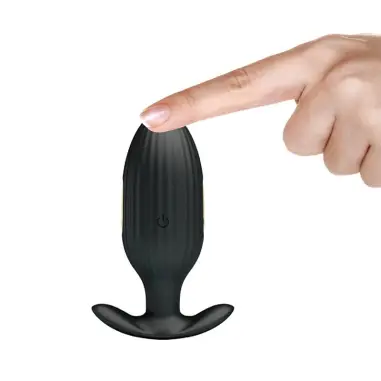 Kelly Plug Anal Vibrador Recargable Negro | Pretty Love