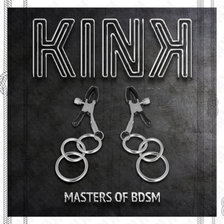 KINK - PINZAS PARA PEZONES CON 3 AROS 6 CM KINK NIPPLE GRIP