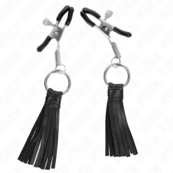 KINK - PINZAS PARA PEZONES CON BORLAS DE POLIPIEL 6 CM KINK NIPPLE GRIP 2