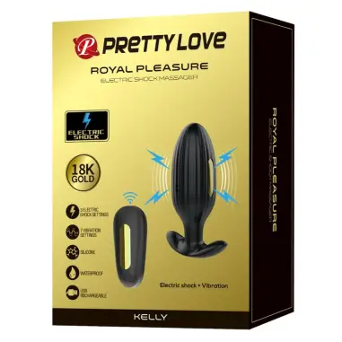 Kelly Plug Anal Vibrador Recargable Negro | Pretty Love