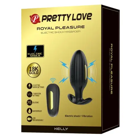 Kelly Plug Anal Vibrador Recargable Negro | Pretty Love