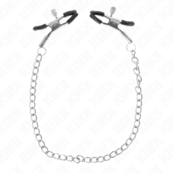 KINK - PINZAS PARA PEZONES CON CADENA FINA 30 CM KINK NIPPLE GRIP