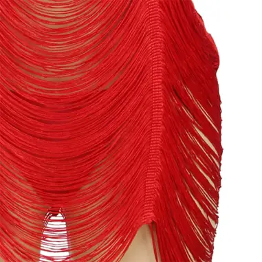 Vestido de Flecos + Tanga Rojo S/M | Subblime