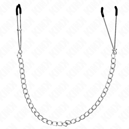 KINK - PINZAS PARA PEZONES FINA CON CADENA GRUESA 30 CM KINK NIPPLE GRIP