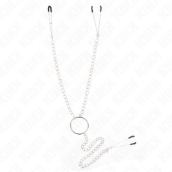 KINK - PINZAS PARA PEZONES Y CLÍTORIS CON CADENA 30 CM MODELO 1 KINK NIPPLE GRIP
