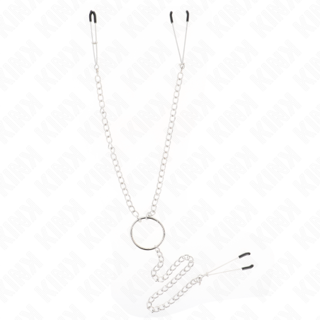 KINK - PINZAS PARA PEZONES Y CLÍTORIS CON CADENA 30 CM MODELO 1 KINK NIPPLE GRIP