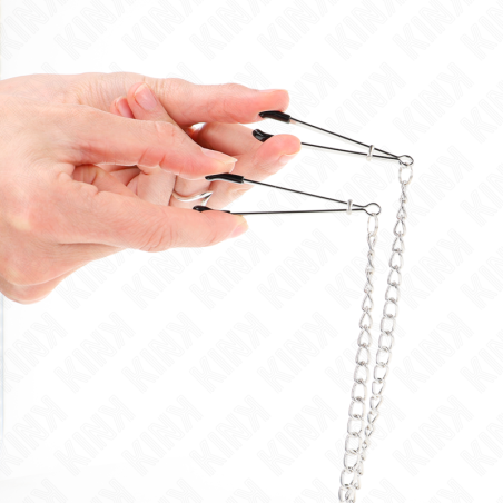 KINK - PINZAS PARA PEZONES Y CLÍTORIS CON CADENA 30 CM MODELO 1 KINK NIPPLE GRIP