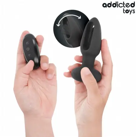 Plug Anal con Lengua Vibradora y Control Remoto - 10 Modos
