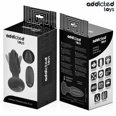 Plug Anal con Lengua Vibradora y Control Remoto - 10 Modos