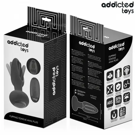 Plug Anal con Lengua Vibradora y Control Remoto - 10 Modos