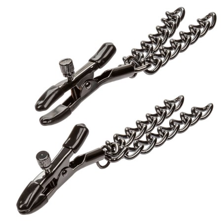 CALEXOTICS - EUPHORIA PINZAS PEZONES CON CADENA 14,5 CM CALEXOTICS