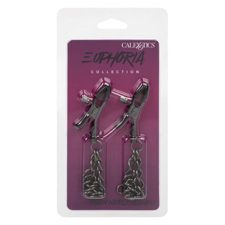 CALEXOTICS - EUPHORIA PINZAS PEZONES CON CADENA 14,5 CM CALEXOTICS
