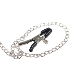 SUBBLIME - 953720 PINZAS PARA EL PECHO CON CORREA DE CUERO BONDAGE NEGRO TALLA ÚNICA SUBBLIME FETISH 2