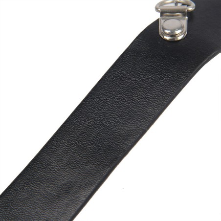 SUBBLIME - 953720 PINZAS PARA EL PECHO CON CORREA DE CUERO BONDAGE NEGRO TALLA ÚNICA SUBBLIME FETISH
