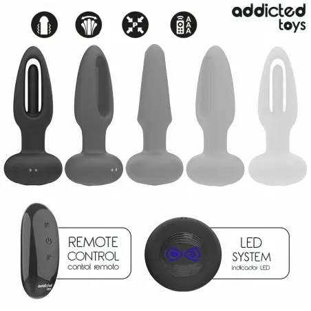 Plug Anal con Lengua Vibradora y Control Remoto - 10 Modos