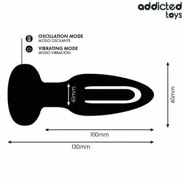 Plug Anal con Lengua Vibradora y Control Remoto - 10 Modos