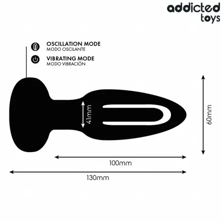Plug Anal con Lengua Vibradora y Control Remoto - 10 Modos