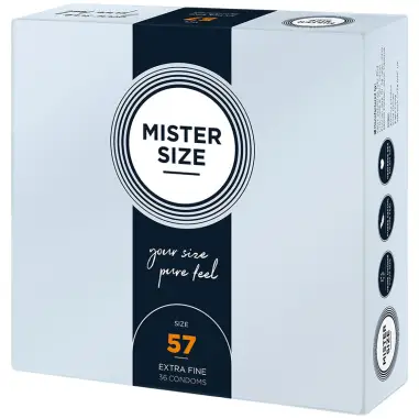 Preservativos Talla L 57 mm (36 Unidades) | Mister Size