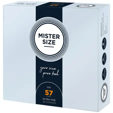 Preservativos Talla L 57 mm (36 Unidades) | Mister Size