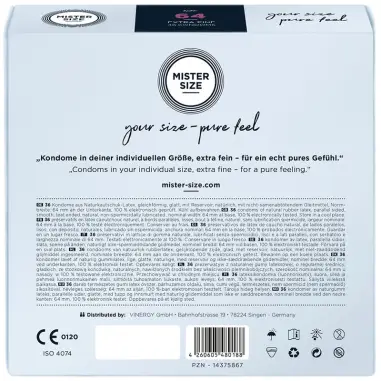 Preservativos Talla XXL 64 mm (36 Unidades) | Mister Size