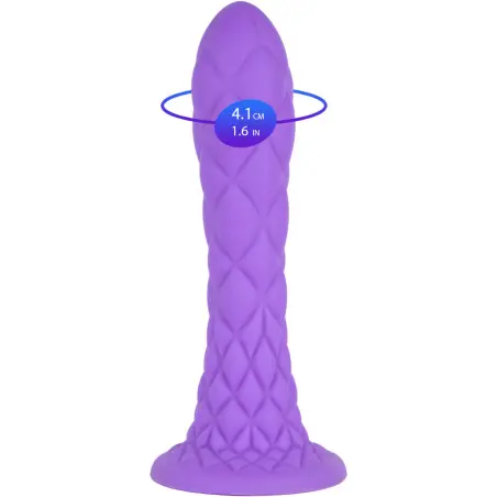 SilexD Dreamy Dildo Fantasy Termorreactivo Violeta 18.5