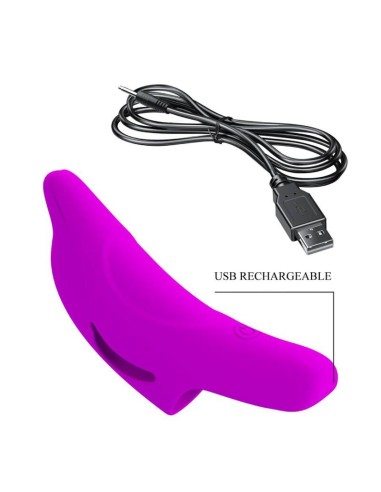 PRETTY LOVE - DELPHINI PODEROSO ESTIMULADOR DE DEDO MORADO 