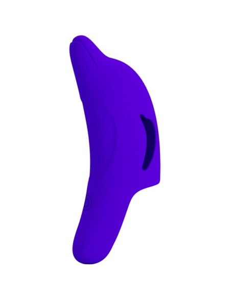 PRETTY LOVE - DELPHINI PODEROSO ESTIMULADOR DE DEDO AZUL OSCURO 