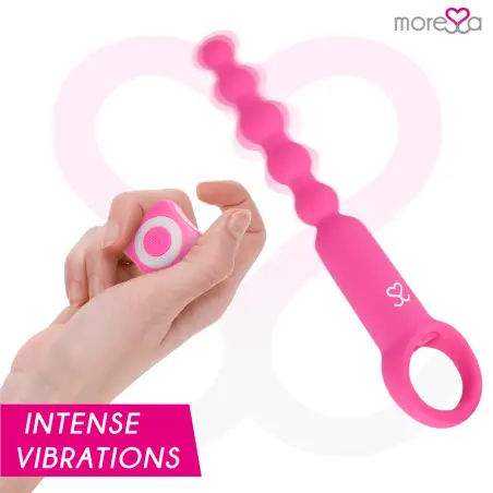 Ronie Potente Rosario Anal Control Remoto Rosa | Moressa