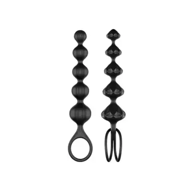 Love Beads Negro - Efecto Calor y Silicona Suave | Satisfyer