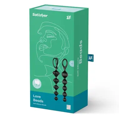 Love Beads Negro - Efecto Calor y Silicona Suave | Satisfyer