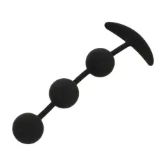 BLACK&SILVER - HARRY ROSARIO ANAL 3 ESFERAS SILICONA 14 CM 2