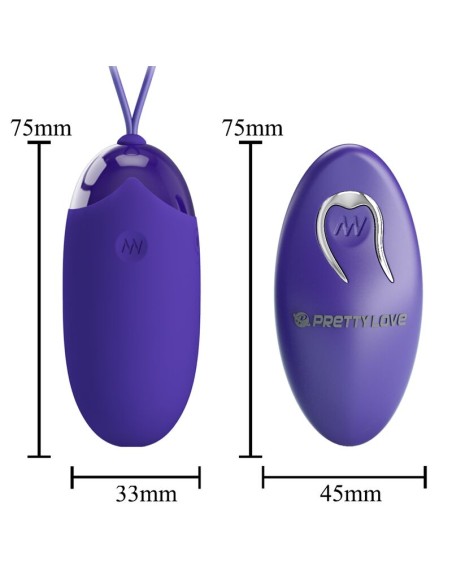 PRETTY LOVE - BERGER YOUTH HUEVO VIBRADOR CONTROL REMOTO VIOLETA 