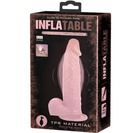 Inflatable Dildo Hinchable Realístico con Ventosa 15 cm