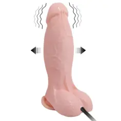 BAILE - DILDO REALÍSTICO VIBRADOR E INFLABLE 18.8 CM 2