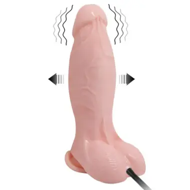 Dildo Realístico Vibrador e Inflable 18.8 cm | Baile